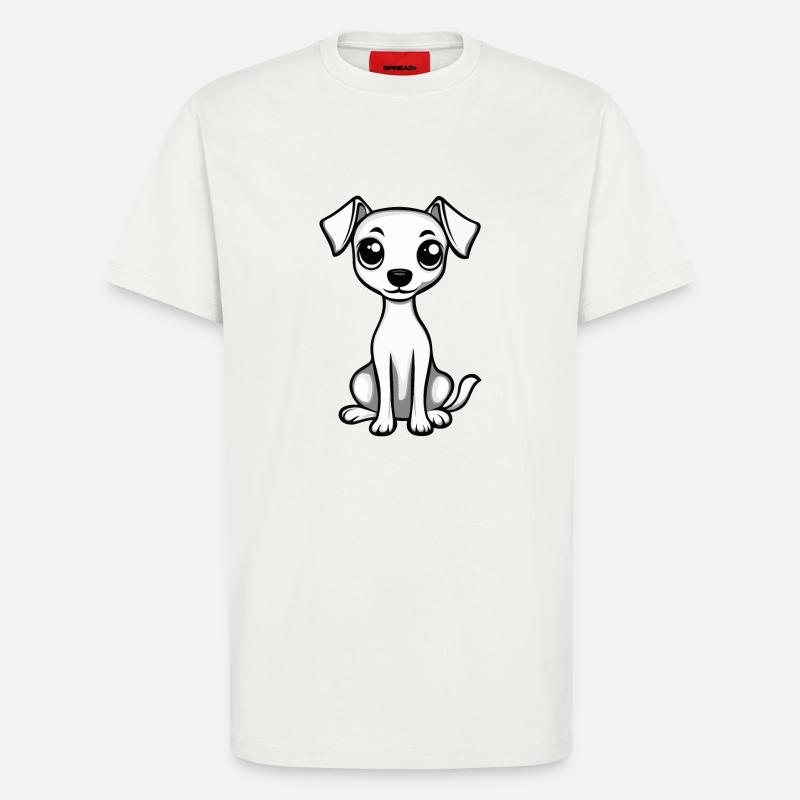Whippet Dog Comic Cute - T-Shirt - made by SPREAD - OFF WHITE