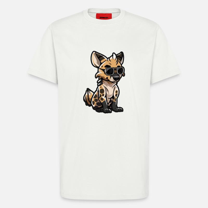Hyäne Comic Cool - T-Shirt - made by SPREAD - OFF WHITE