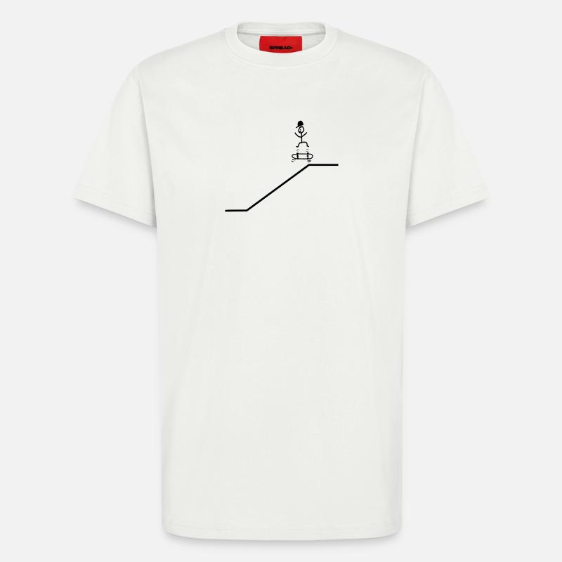 Skateboard Kickflip Junge Cap Cool - T-Shirt - made by SPREAD - OFF WHITE