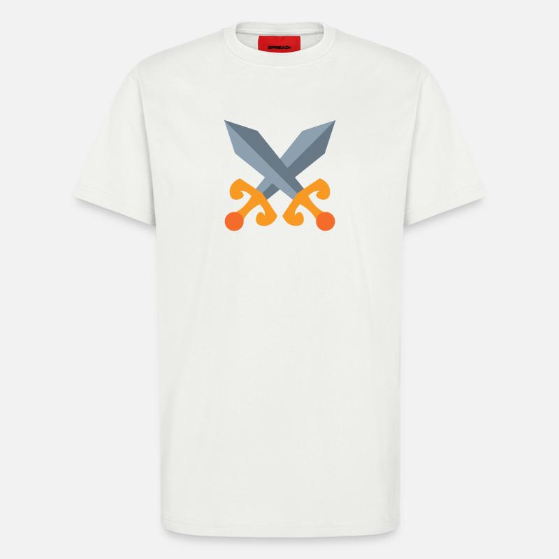 Schwert Kampf - T-Shirt - made by SPREAD - OFF WHITE