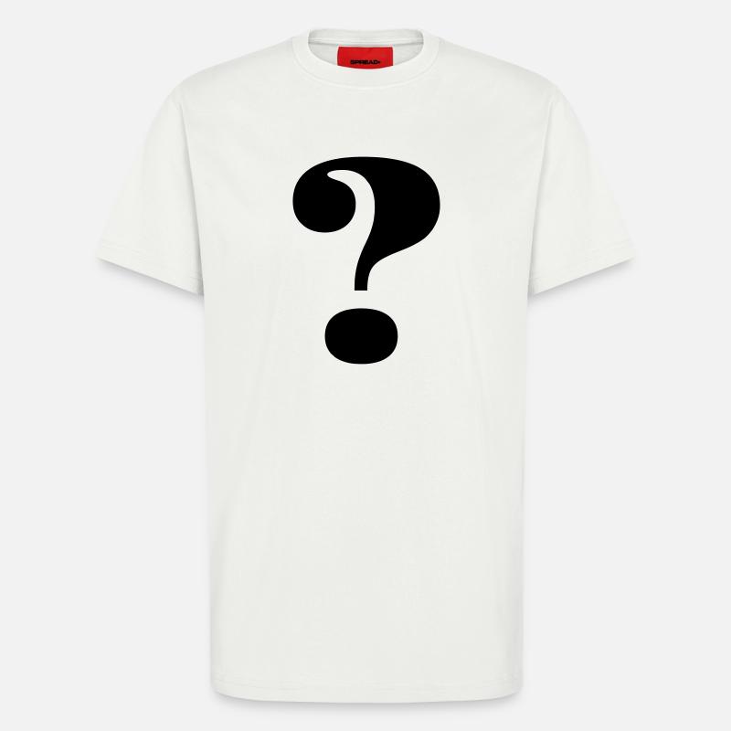 Großes Fragezeichen - T-Shirt - made by SPREAD - OFF WHITE