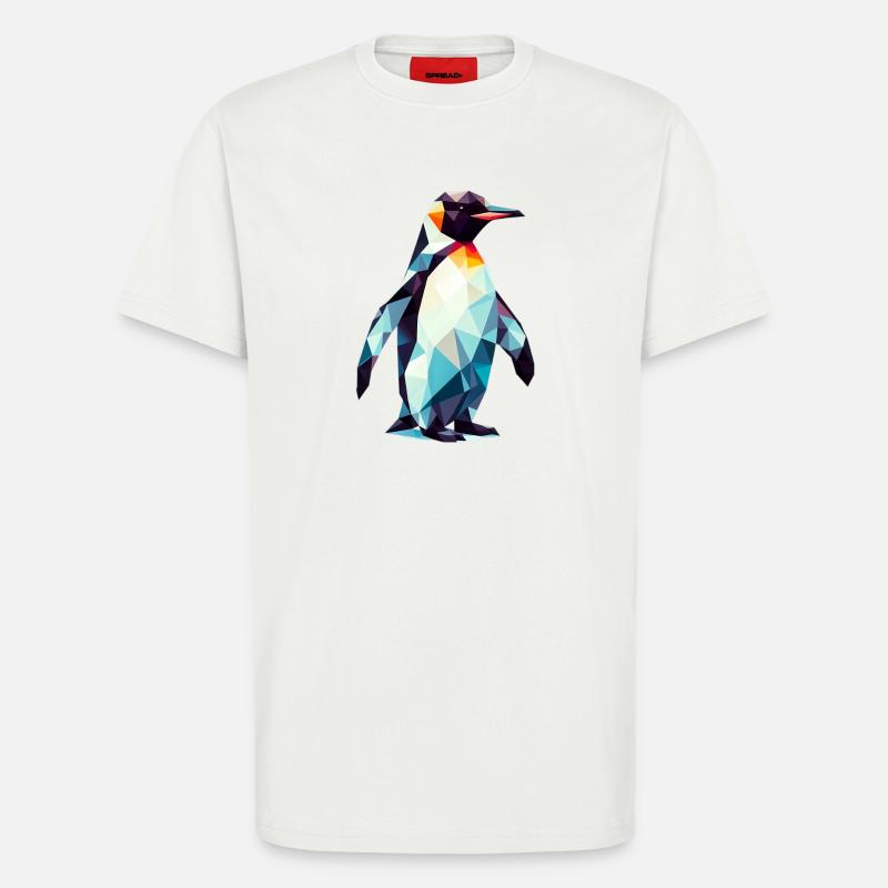 Polygonaler Pinguin - T-Shirt - made by SPREAD - OFF WHITE