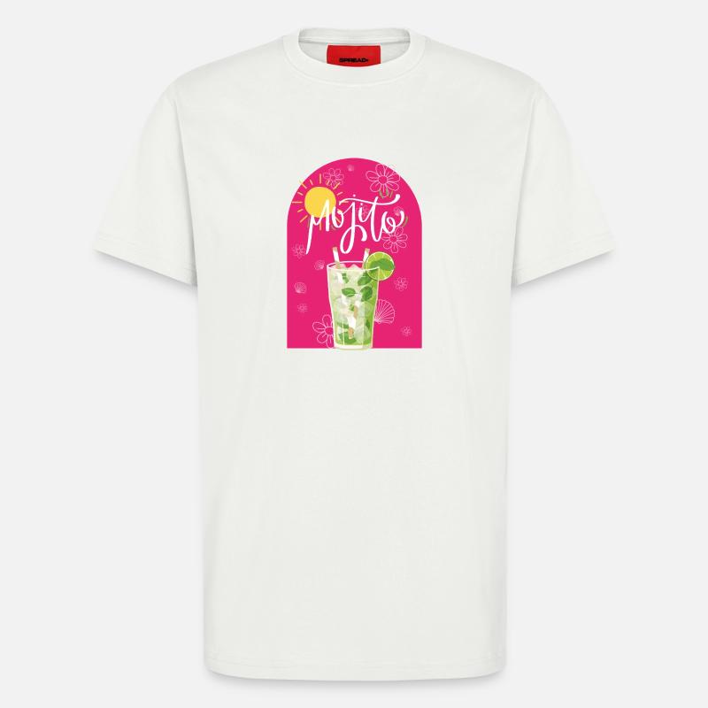 MOJITO - T-shirt bio décontracté fabriqué en UE - OFF WHITE