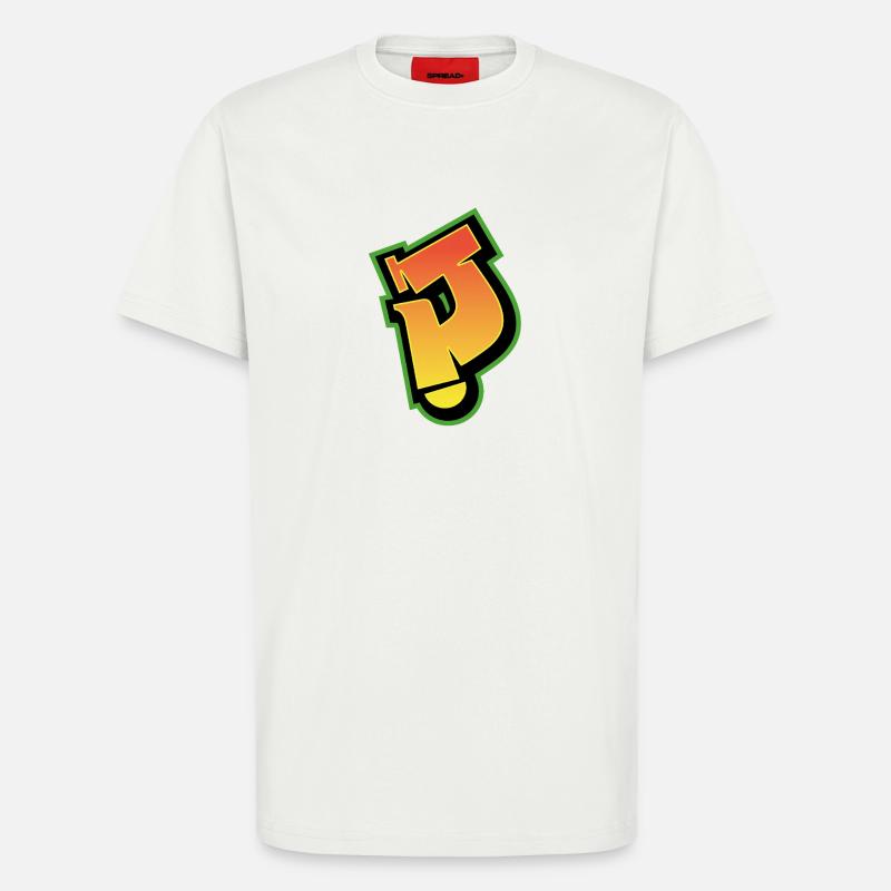 Graffiti-Schrift Wildstyle 01 Buchstabe 'J' - T-Shirt - made by SPREAD - OFF WHITE