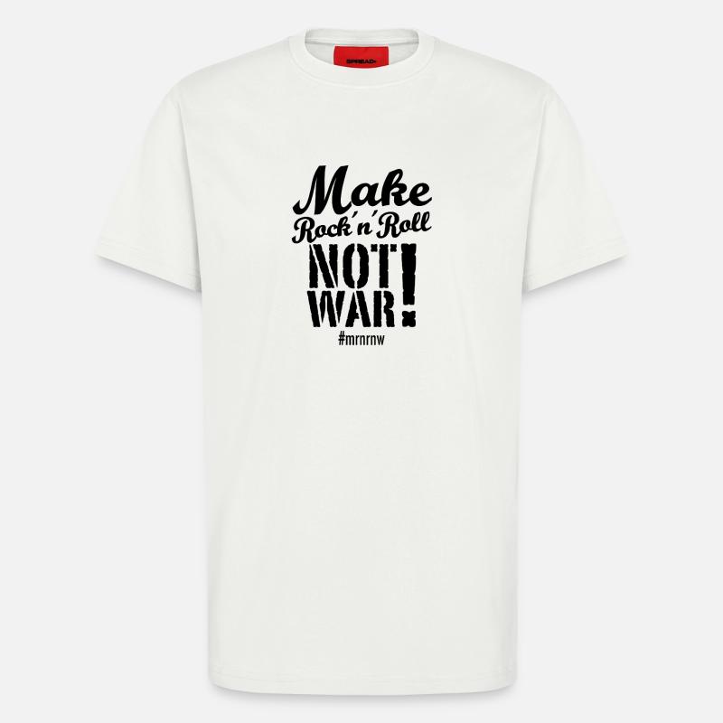 Make Rock´n´Roll Not War 2025-Version - T-Shirt - made by SPREAD - OFF WHITE