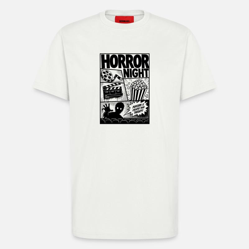 Horror Cinema Zombie Comic - T-Shirt - made by SPREAD - OFF WHITE