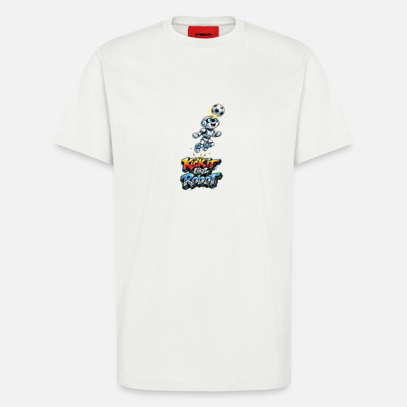 Header Robot - T-Shirt - made by SPREAD - OFF WHITE