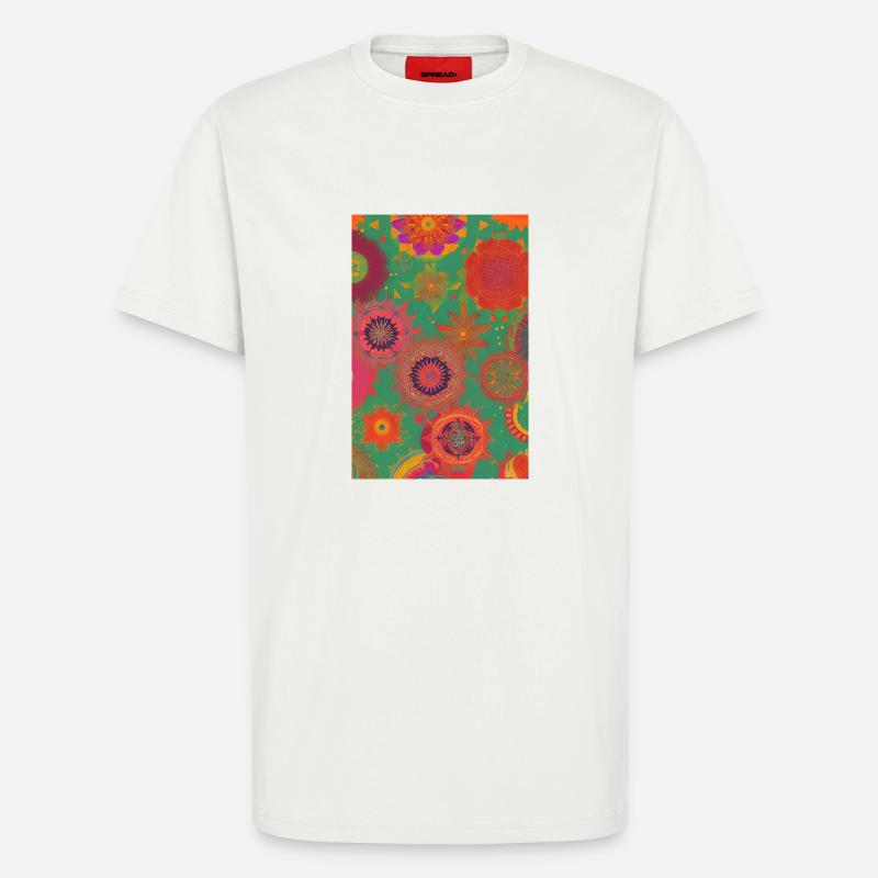 Retro Muster - T-Shirt - made by SPREAD - OFF WHITE