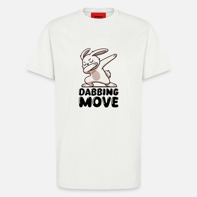 hase rabbit dabbing - T-Shirt - made by SPREAD - OFF WHITE