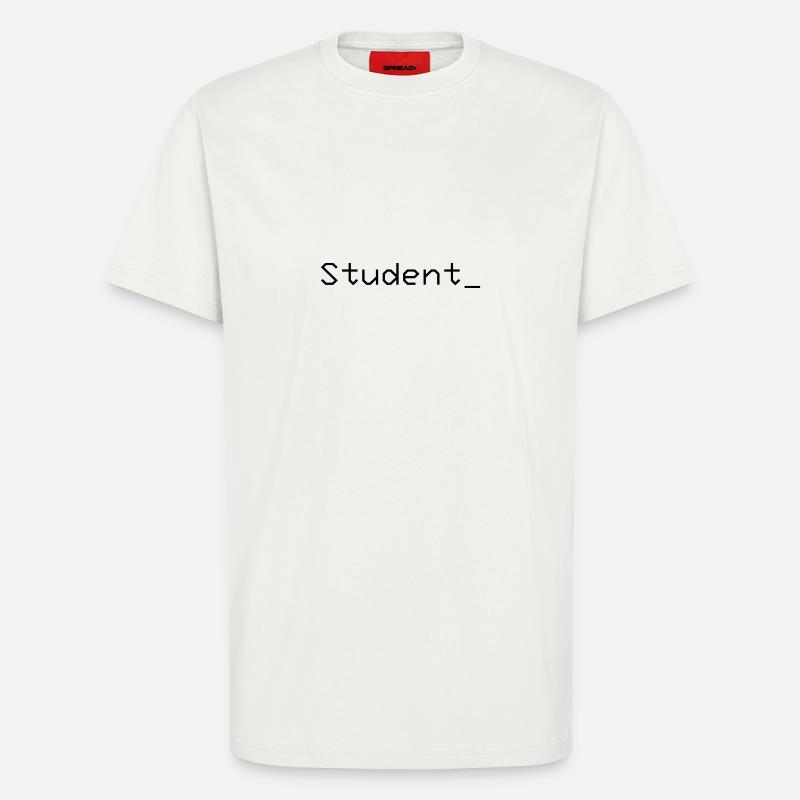 Student_ Logo Schwarz - T-Shirt - made by SPREAD - OFF WHITE