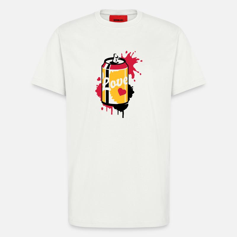 geöffnete Getränkedose im Graffiti Stil - T-Shirt - made by SPREAD - OFF WHITE