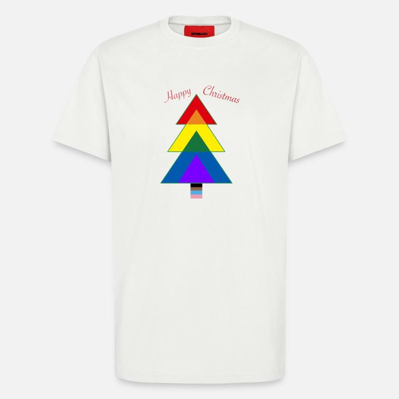 Weihnachtsbaum - Pride tree LGBTQ+ - T-Shirt - made by SPREAD - OFF WHITE