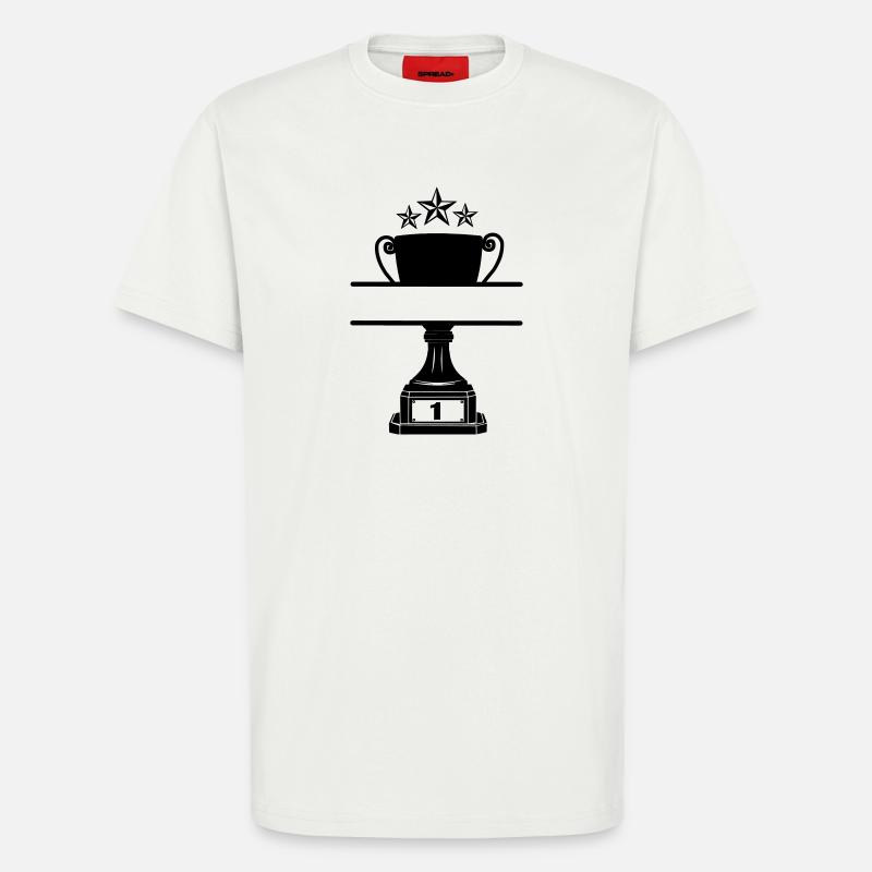 Cup with cutout for name - T-Shirt - made by SPREAD - OFF WHITE