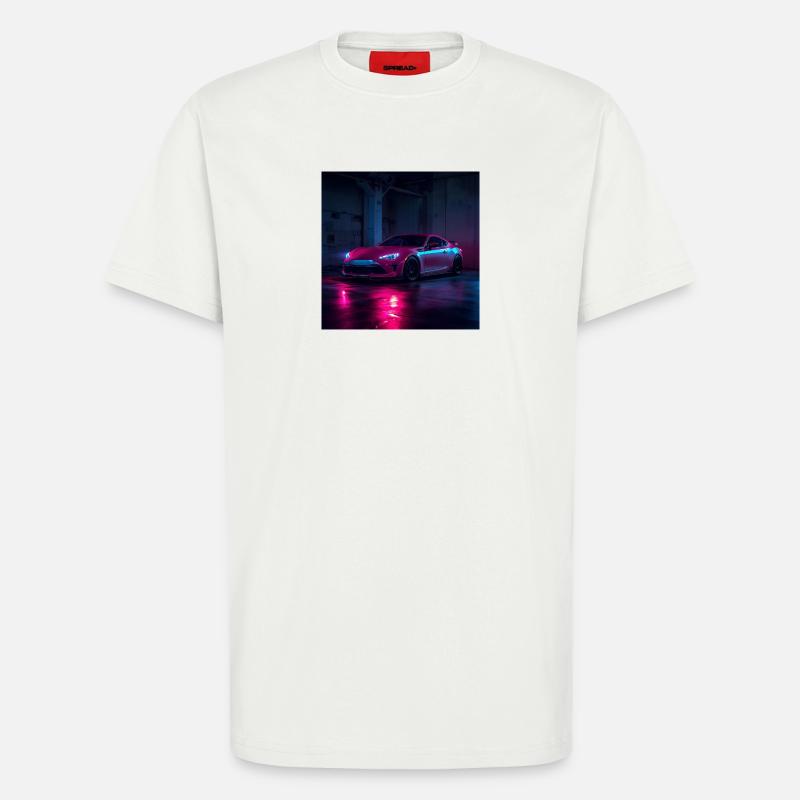 Neon Night Drift Auto - T-Shirt - made by SPREAD - OFF WHITE