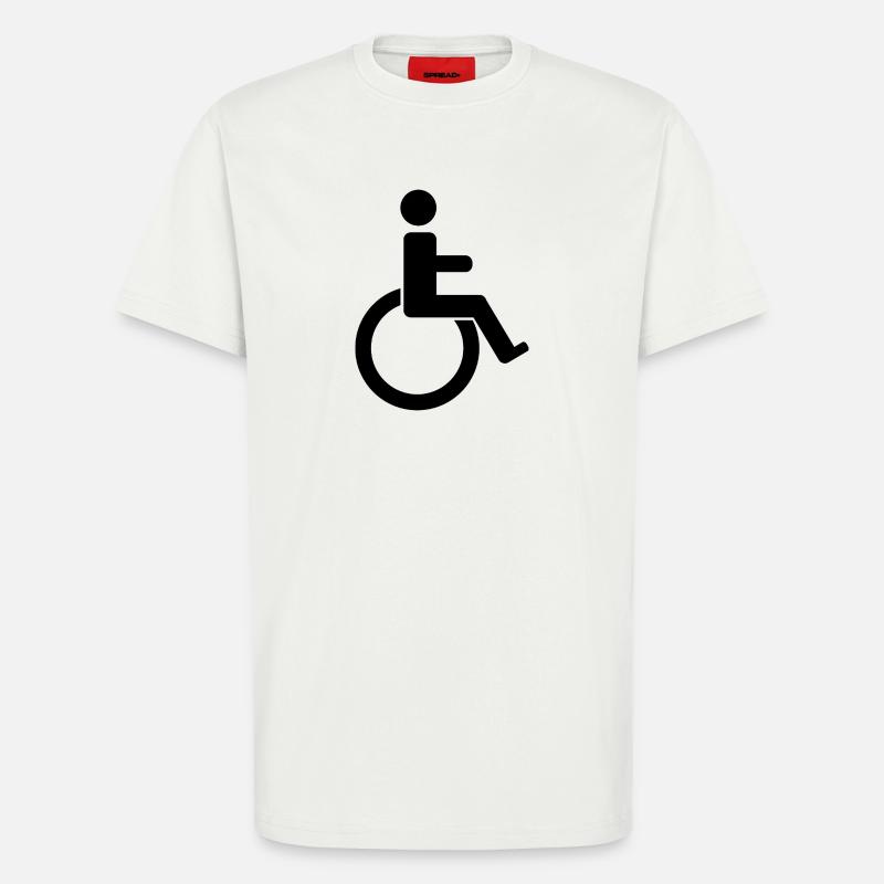 Behindertenschild - T-Shirt - made by SPREAD - OFF WHITE