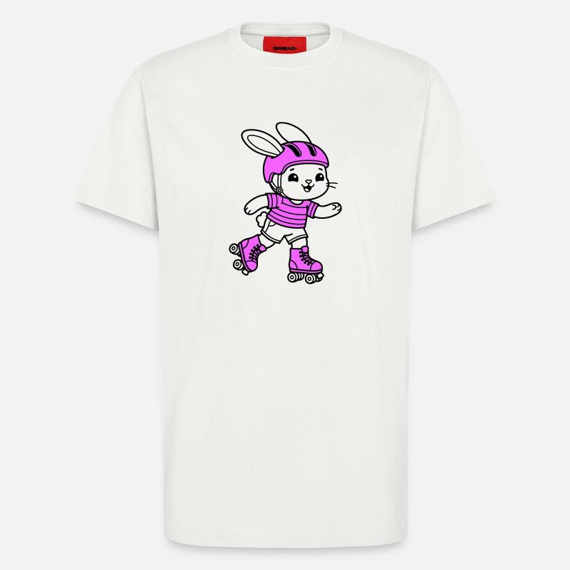Rollschuhmädchen - T-Shirt - made by SPREAD - OFF WHITE