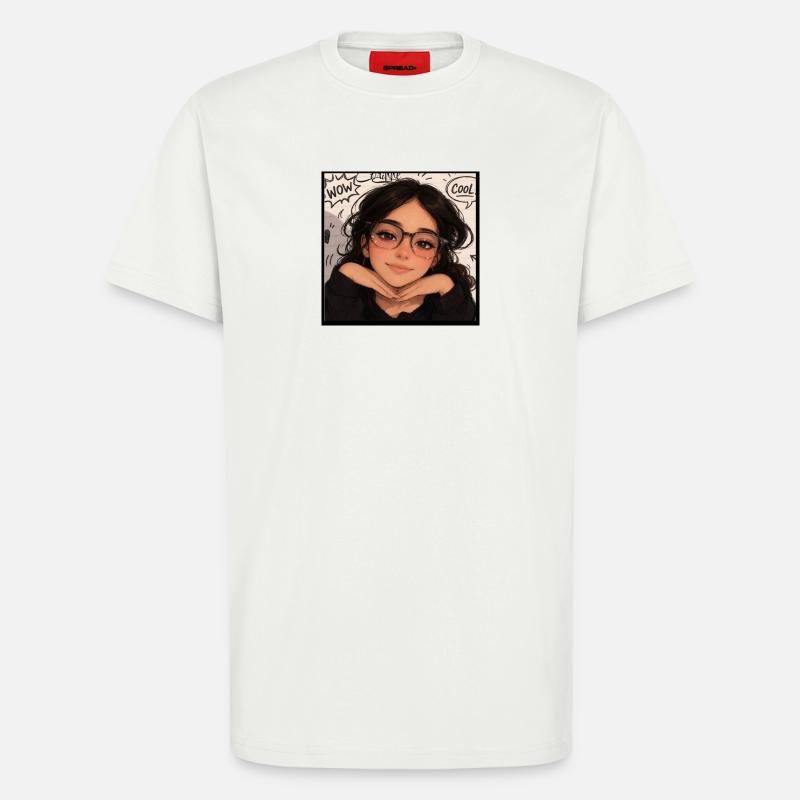 Corinne - T-shirt bio décontracté fabriqué en UE - OFF WHITE