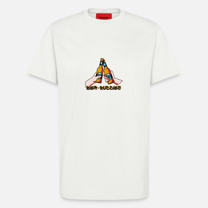 Bier-Buddied - T-Shirt - made by SPREAD - OFF WHITE