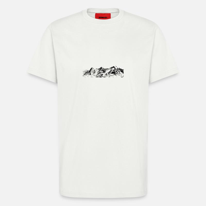 eiger-mönch-jungfrau - T-Shirt - made by SPREAD - OFF WHITE