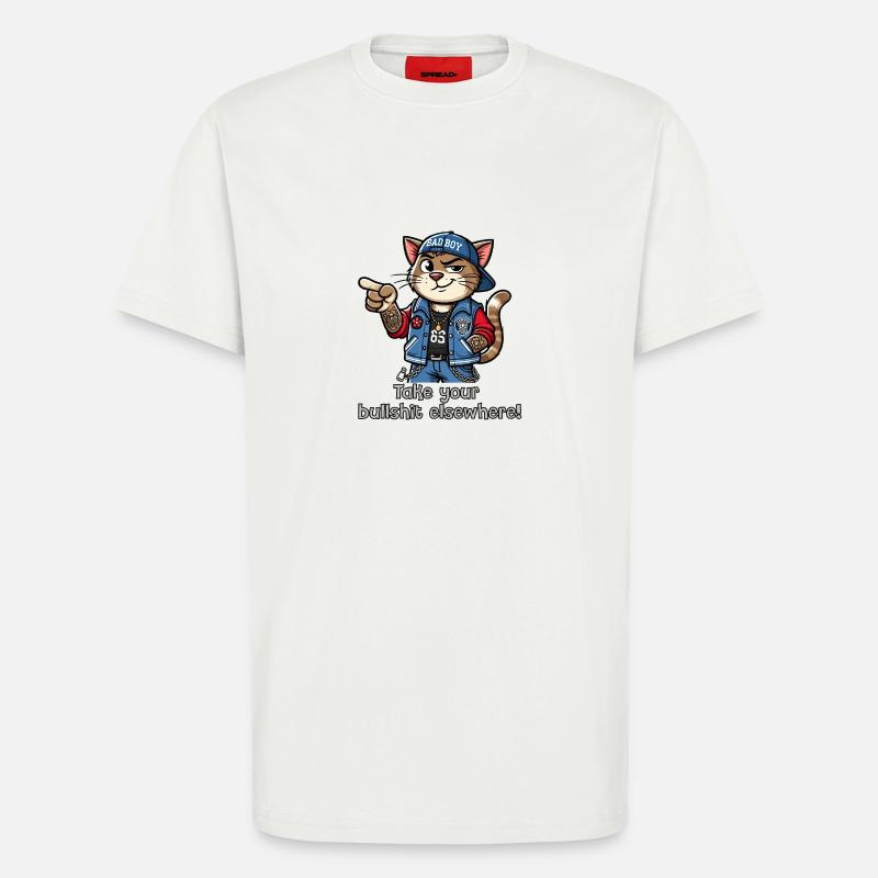 Bring deinen Bullshit woanders hin! - T-Shirt - made by SPREAD - OFF WHITE