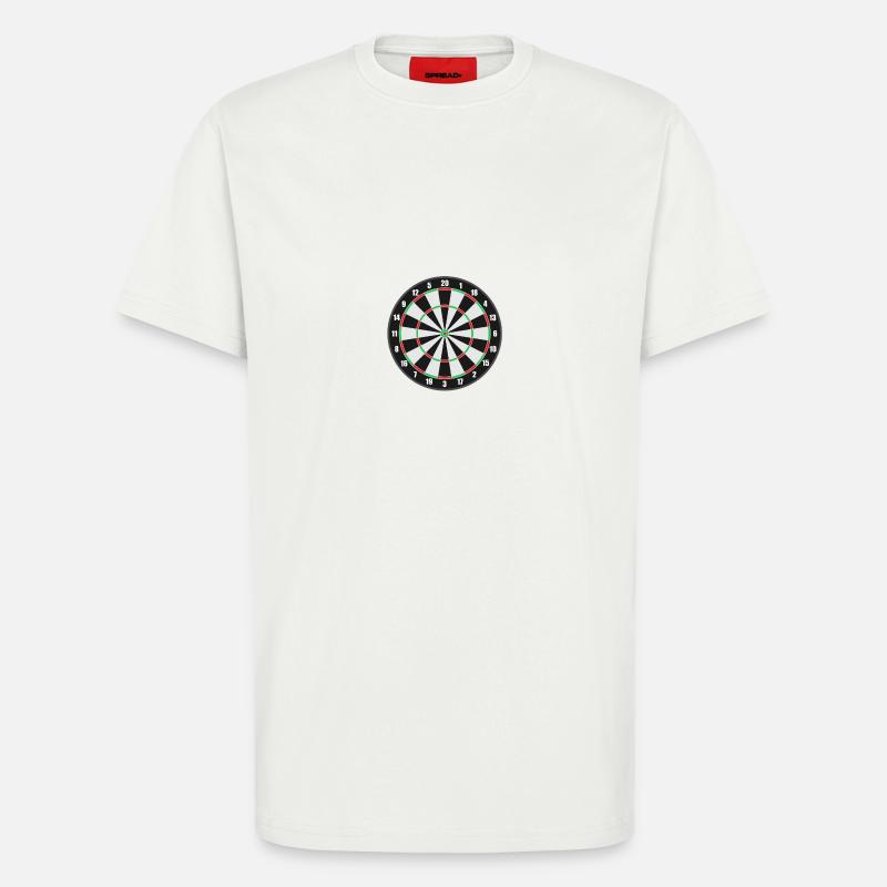 Dartscheibe. Geschenkidee - T-Shirt - made by SPREAD - OFF WHITE
