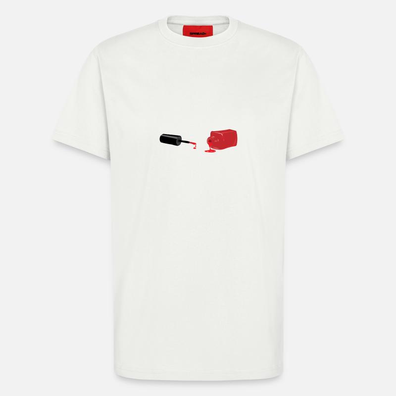 Roter Nagellack/ Nail polish Geschenk/Geschenkidee - T-Shirt - made by SPREAD - OFF WHITE