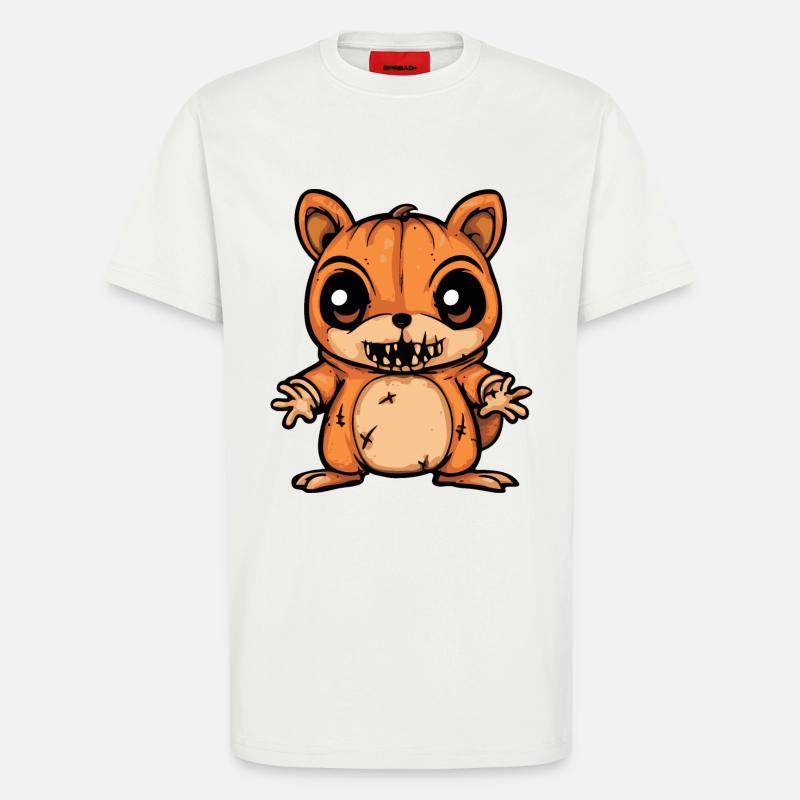Squirrel Halloween Comic Funny - T-Shirt - made by SPREAD - OFF WHITE