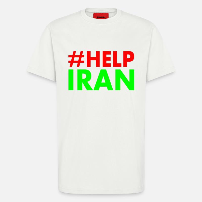 Help iran - T-Shirt - made by SPREAD - OFF WHITE