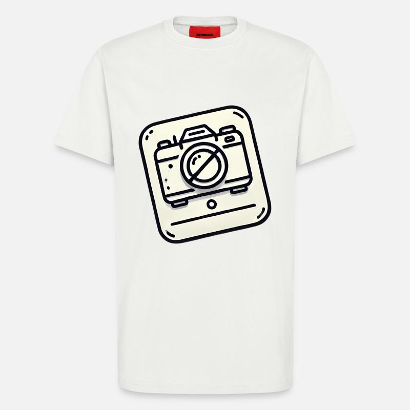 No Camera Allowed Icon Design - T-Shirt - made by SPREAD - OFF WHITE