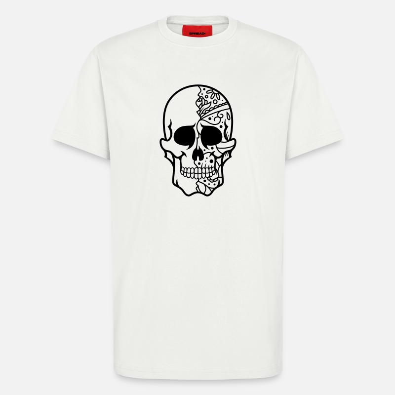Schädel - T-Shirt - made by SPREAD - OFF WHITE