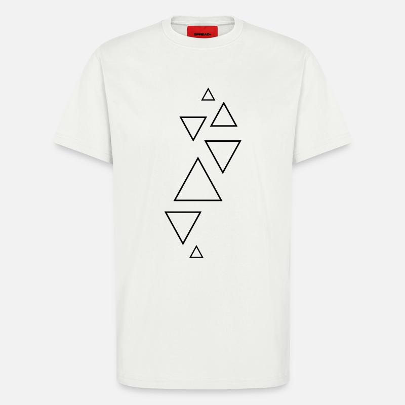 forms hipster triangles - T-Shirt - made by SPREAD - OFF WHITE