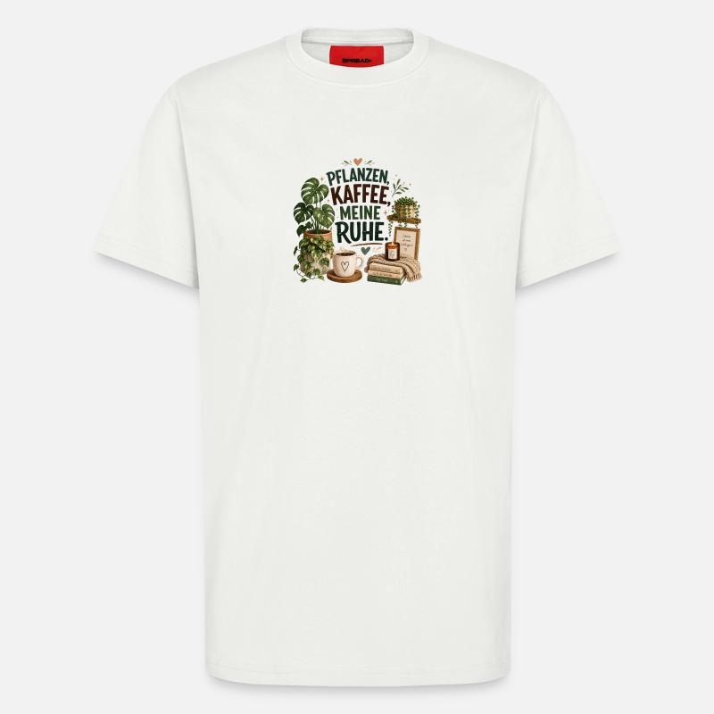 Plants - Coffee - Tranquility - T-Shirt - made by SPREAD - OFF WHITE