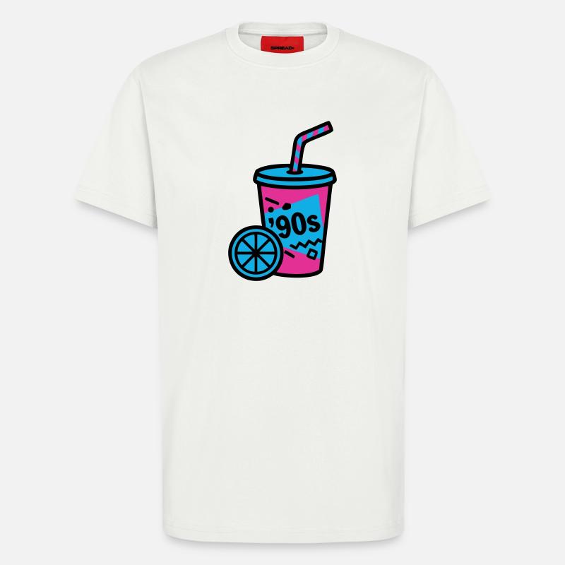 90s Retro Becher Slush Sommer - T-Shirt - made by SPREAD - OFF WHITE