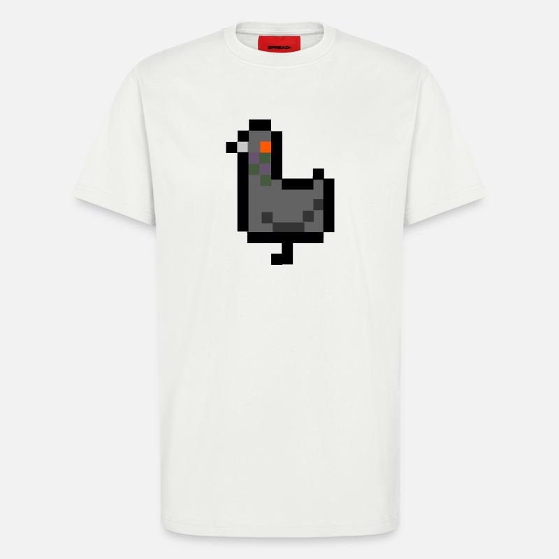 pixel pigeon - T-Shirt - made by SPREAD - OFF WHITE