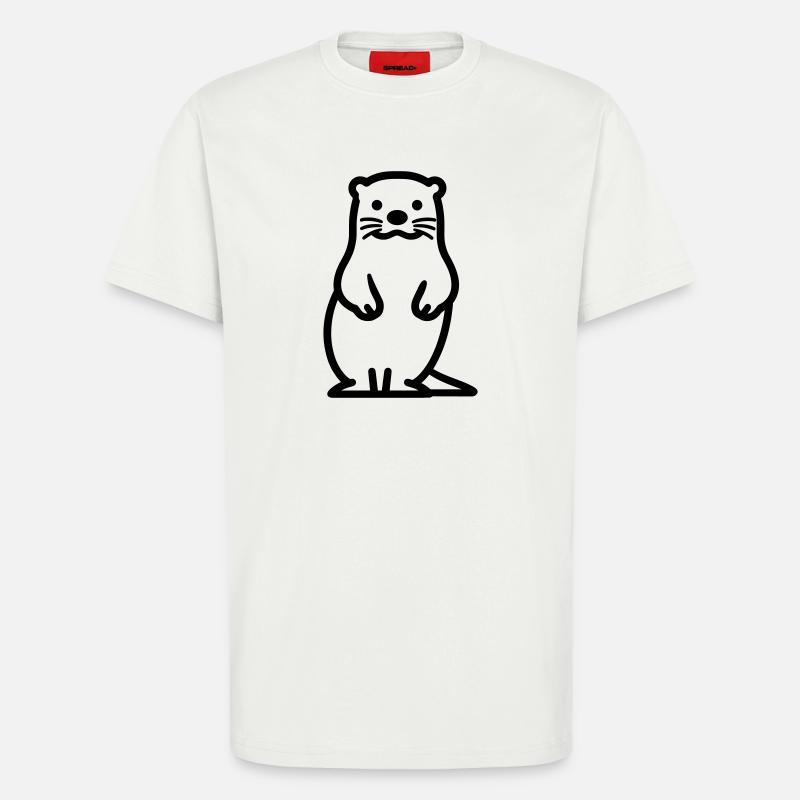 Otter - T-Shirt - made by SPREAD - OFF WHITE