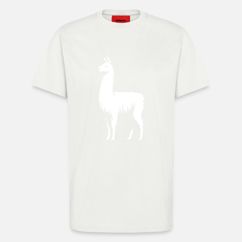 Lama Silhouette - T-Shirt - made by SPREAD - OFF WHITE
