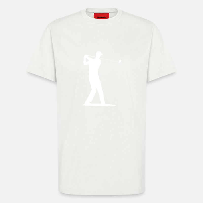 Golfer Silhouette - Tee Golf - T-Shirt - made by SPREAD - OFF WHITE
