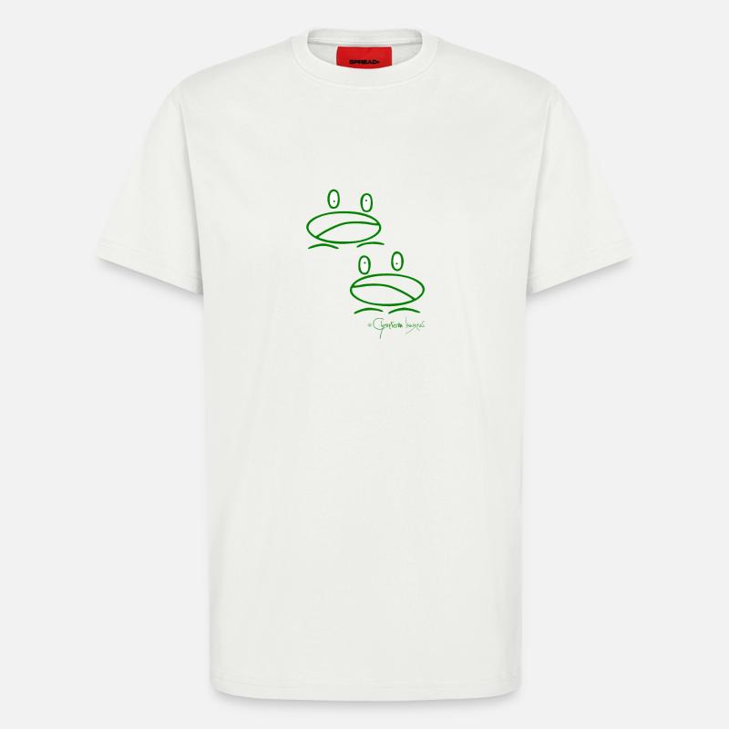 Froschminipärchen - Ranunculi Oophagi - T-Shirt - made by SPREAD - OFF WHITE