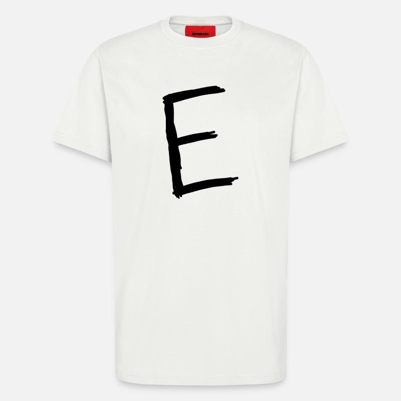 Buchstaben E - T-Shirt - made by SPREAD - OFF WHITE