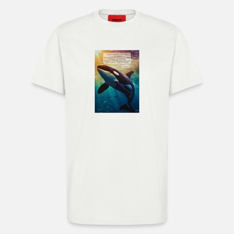 Orca Unterwasser Hoffnungsvers - T-Shirt - made by SPREAD - OFF WHITE