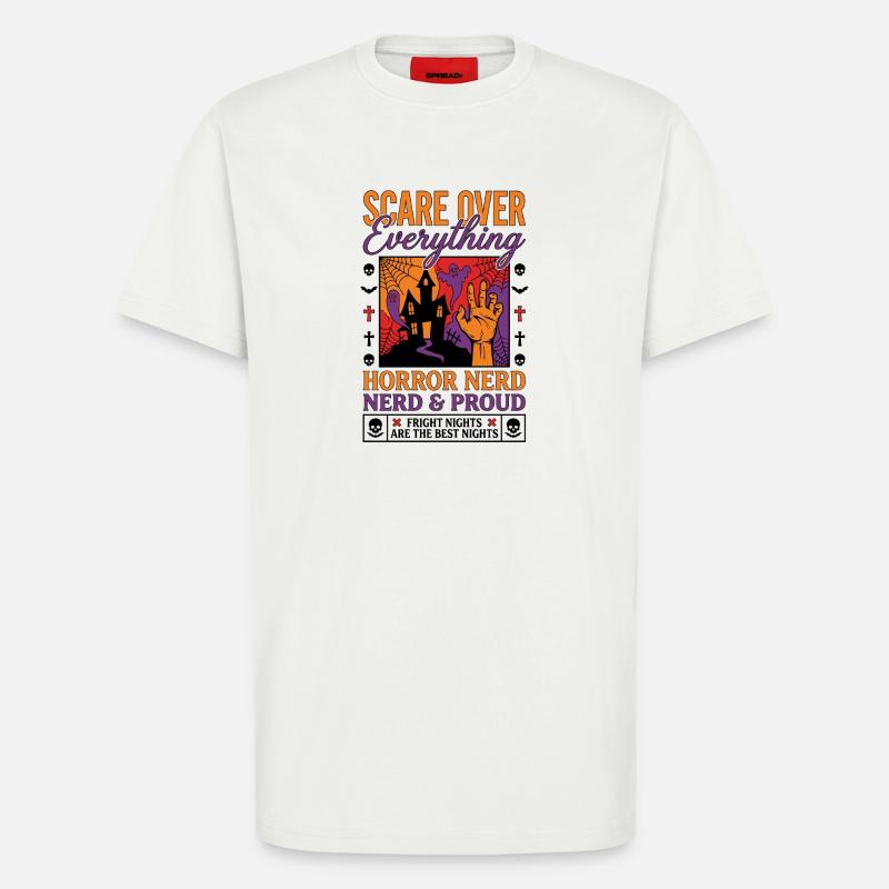 Horror Nerd Pride Design - T-Shirt - made by SPREAD - OFF WHITE