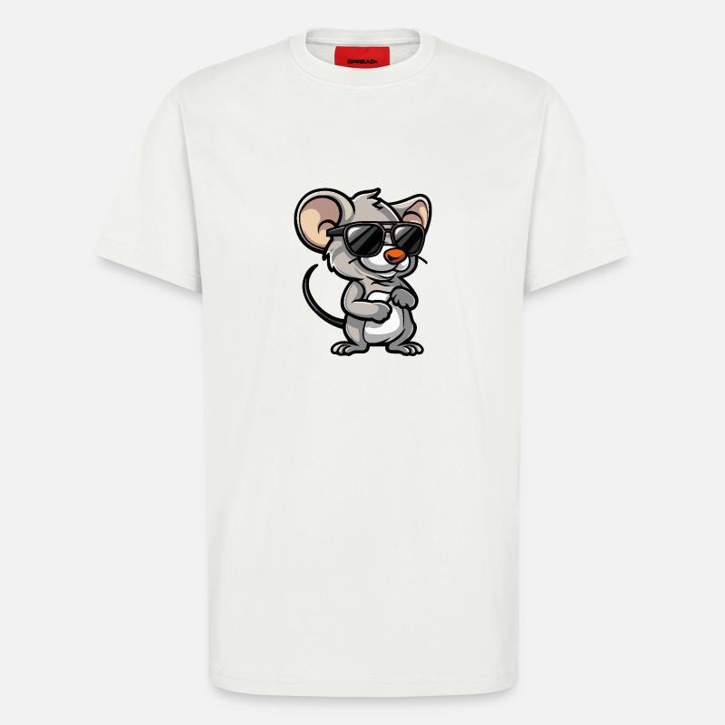 Mouse Cool Comic - T-Shirt - made by SPREAD - OFF WHITE