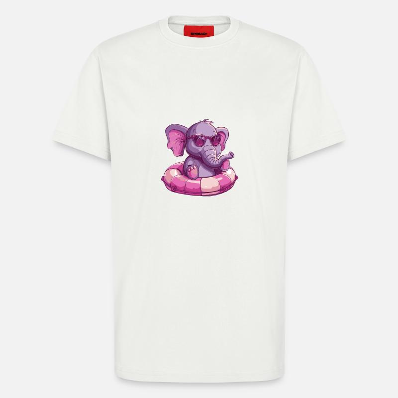 Elephant Comic Cool - T-Shirt - made by SPREAD - OFF WHITE
