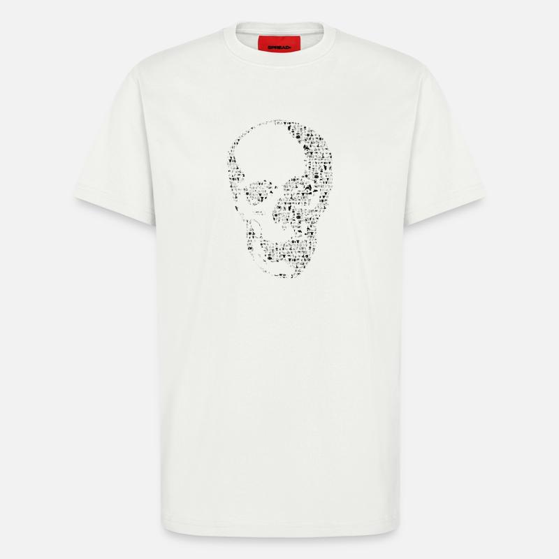 Schädel - T-Shirt - made by SPREAD - OFF WHITE