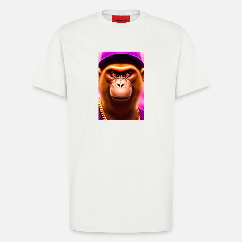 Cooler Affe - T-Shirt - made by SPREAD - OFF WHITE