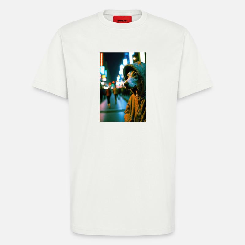 Cyrano auf der Straße 01 - T-Shirt - made by SPREAD - OFF WHITE