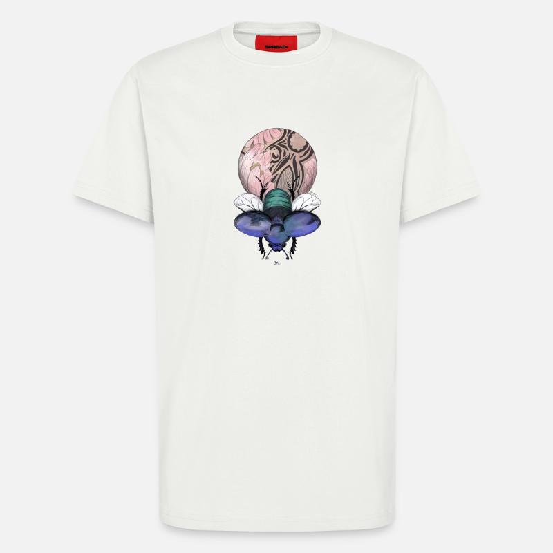 Skarabäus mit Wunderkugel - T-Shirt - made by SPREAD - OFF WHITE