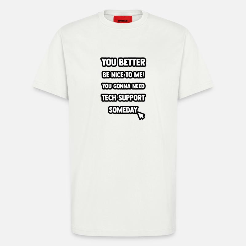 Tech Support - T-Shirt - made by SPREAD - OFF WHITE