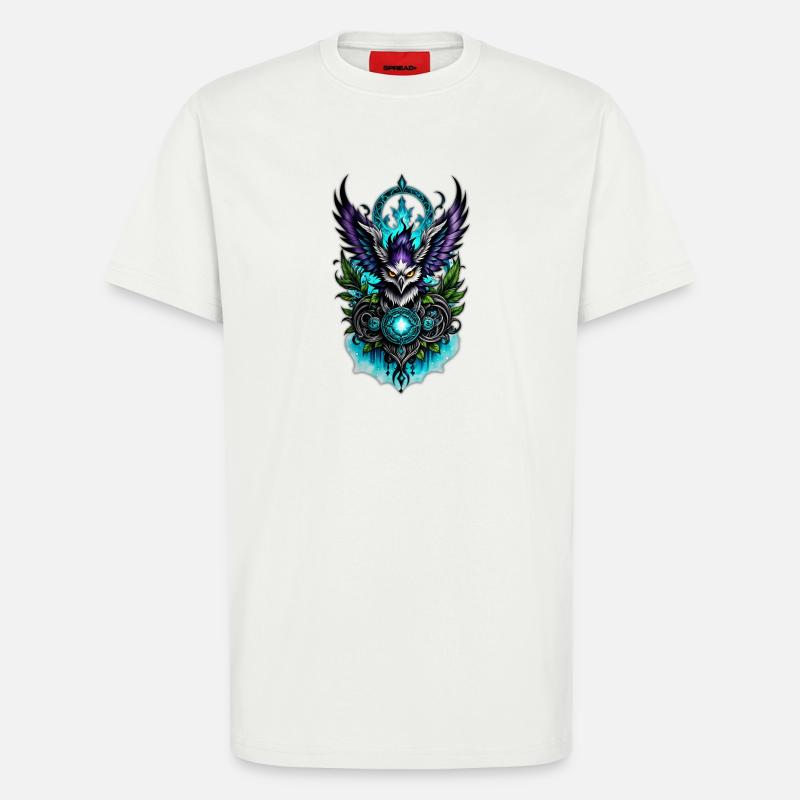 Eule mit magischen Elementen. - T-Shirt - made by SPREAD - OFF WHITE