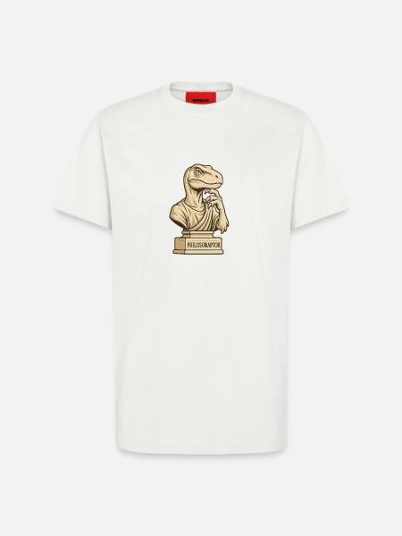 Philosoraptor - T-Shirt - made by SPREAD - OFF WHITE